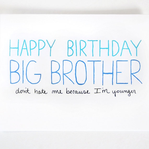 Happy Birthday Big Brother Quotes
 Big Brother Birthday Card by JulieAnnArt $4 00