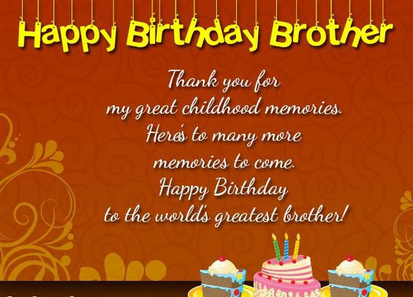 Happy Birthday Brother Quotes From Sister
 200 Best Birthday Wishes For Brother 2020 My Happy