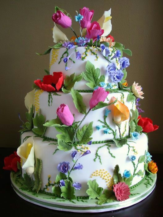 Happy Birthday Cake And Flowers
 Cakes ts for Happy Birthday Happy Anniversary