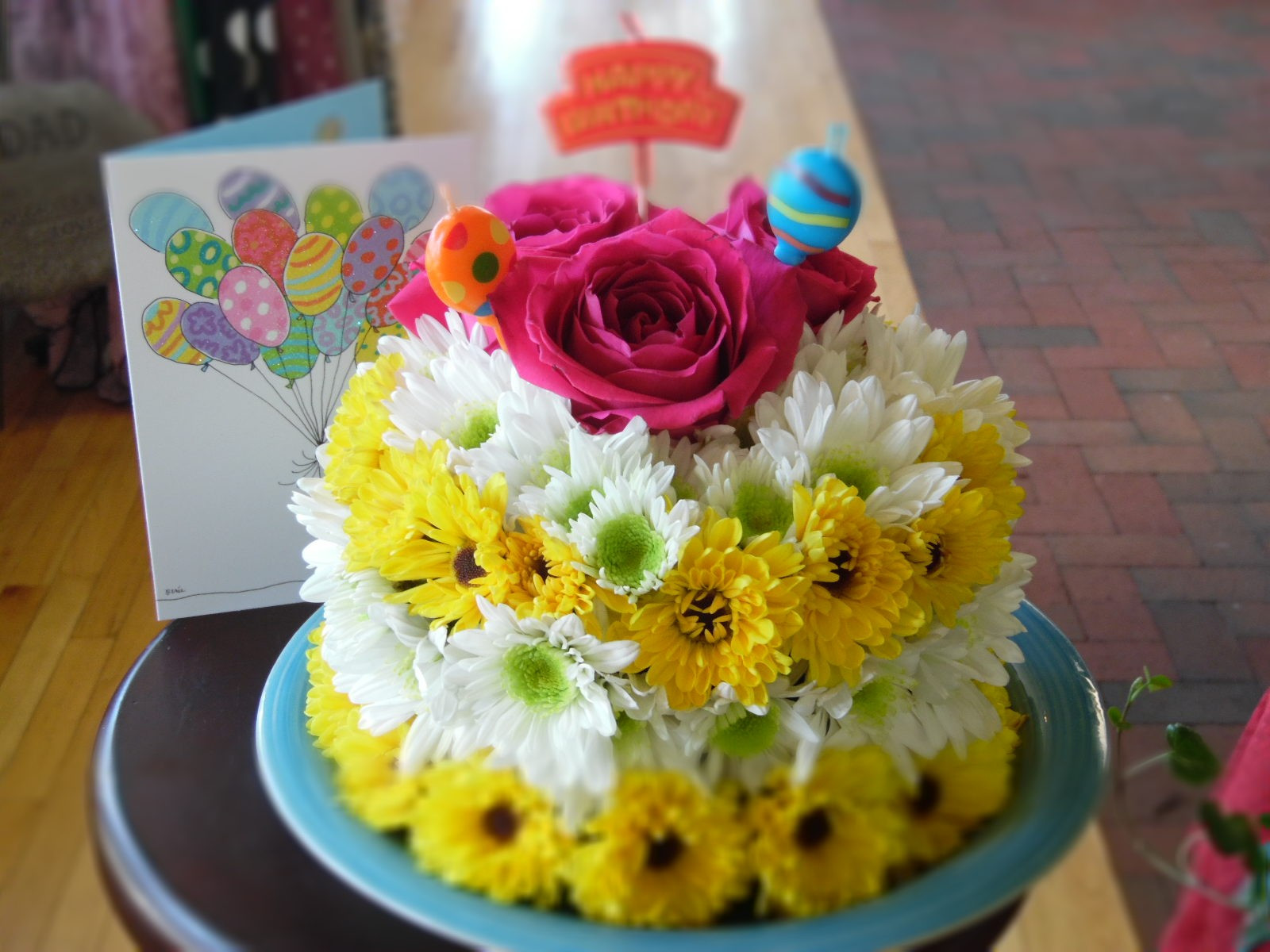 Happy Birthday Cake And Flowers
 Happy Happy Birthday Cake in Leavenworth KS