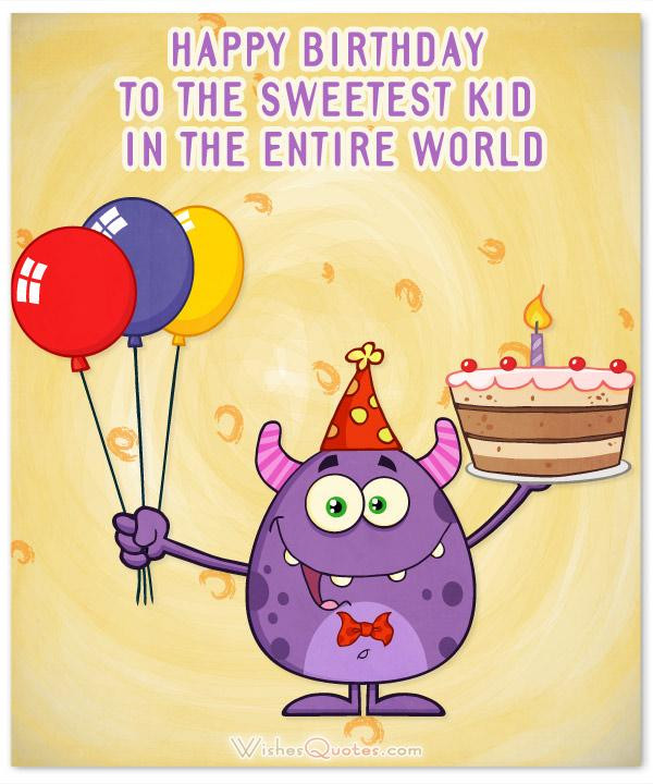 Happy Birthday Cards For Kids
 Amazing Birthday Wishes for Kids 2019 Update By WishesQuotes