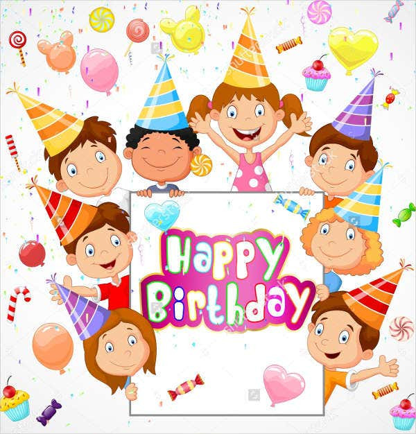 Happy Birthday Cards For Kids
 33 Birthday Card Templates in PSD