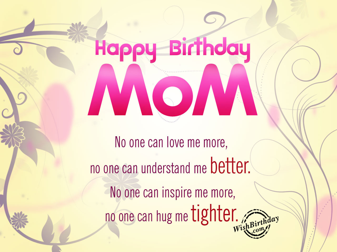 Happy Birthday Cards For Mom
 Birthday Wishes For Mother Birthday