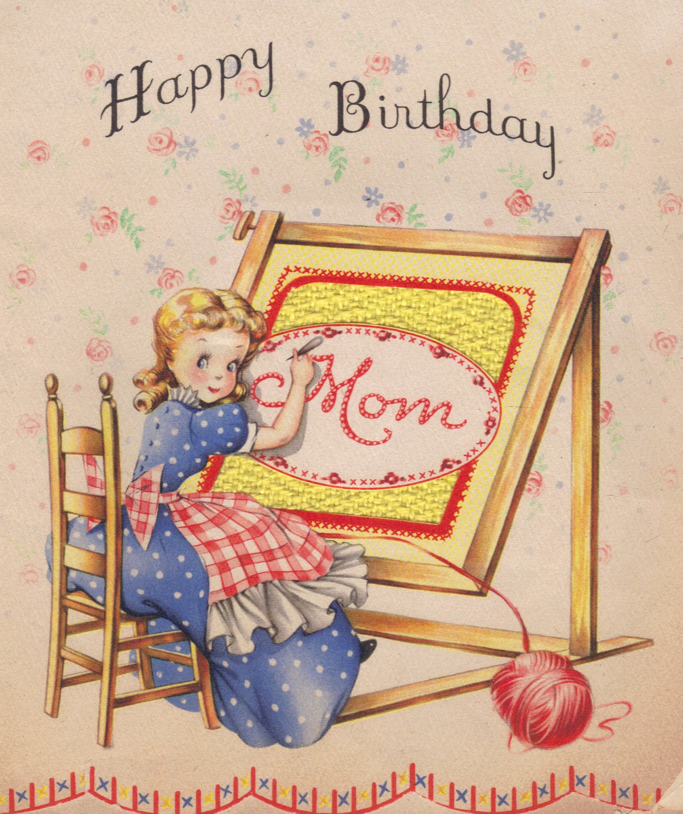 Happy Birthday Cards For Mom
 Two Crazy Crafters A Vintage Birthday Card and a Party