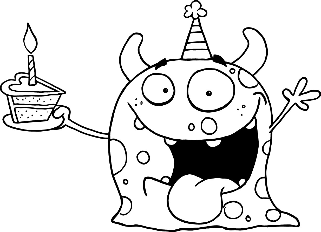 Happy Birthday Coloring Pages For Kids
 happy birthday coloring pages for kids 05