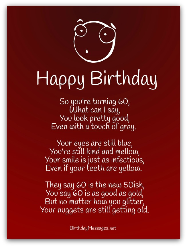 Happy Birthday Funny Poems
 Funny Birthday Poems Page 2