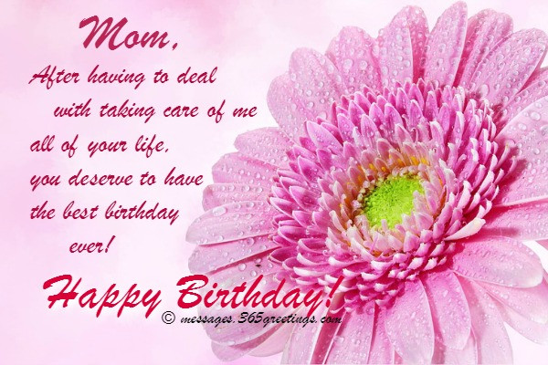 Happy Birthday Mom Wishes
 Birthday Wishes for Mother 365greetings