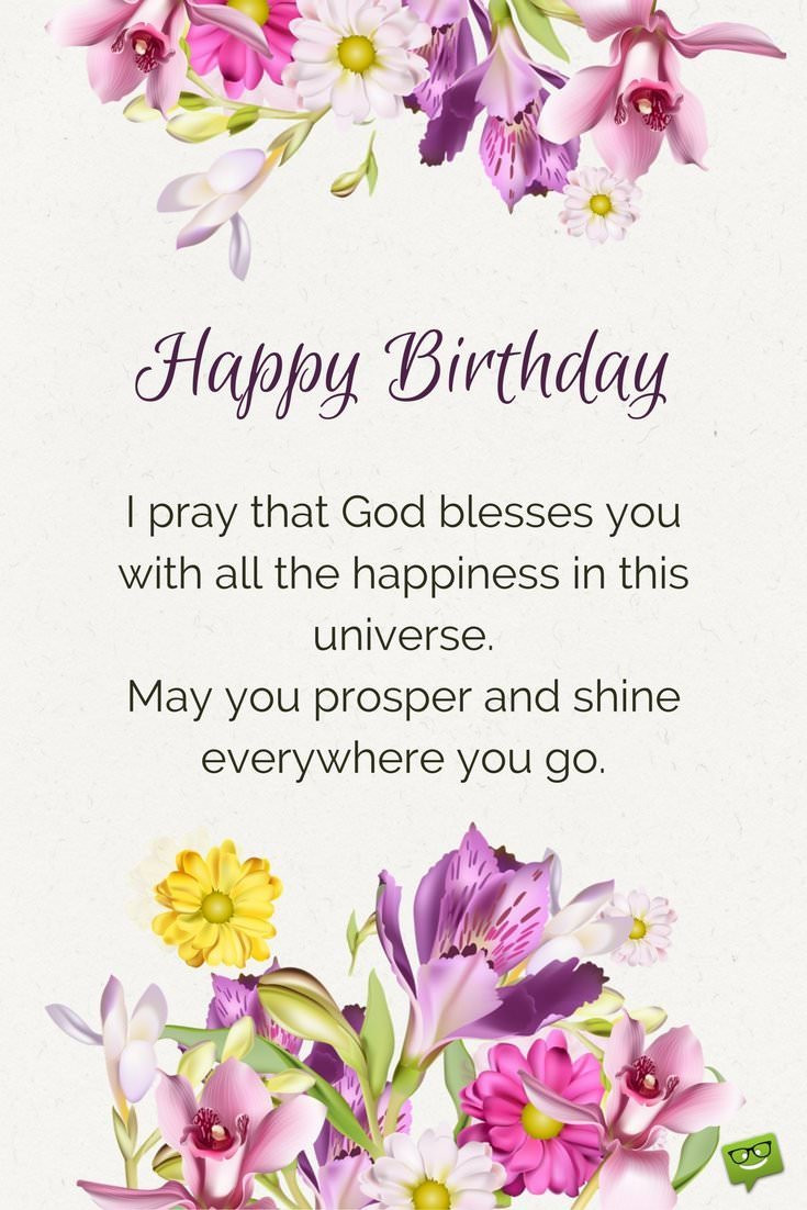 Happy Birthday Prayer Quotes
 Blessings from the Heart