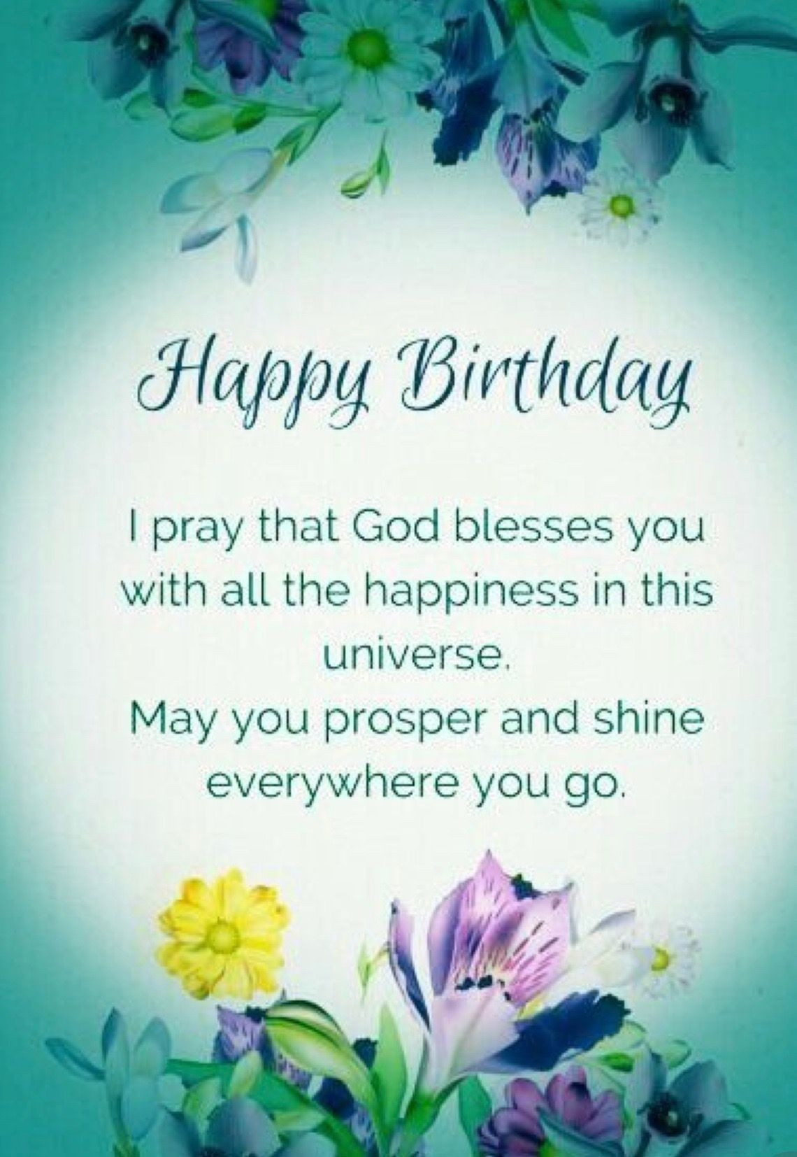 Happy Birthday Prayer Quotes
 Happy birthday wishes quotes image by Kristi Lehman on