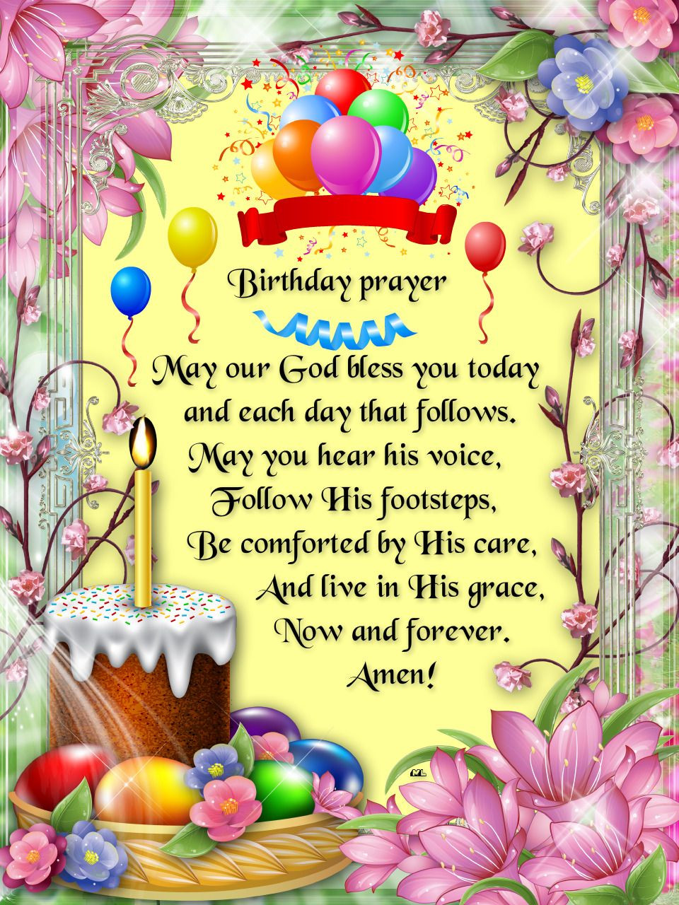 Happy Birthday Prayer Quotes
 Birthday prayer May our God bless you today and each day