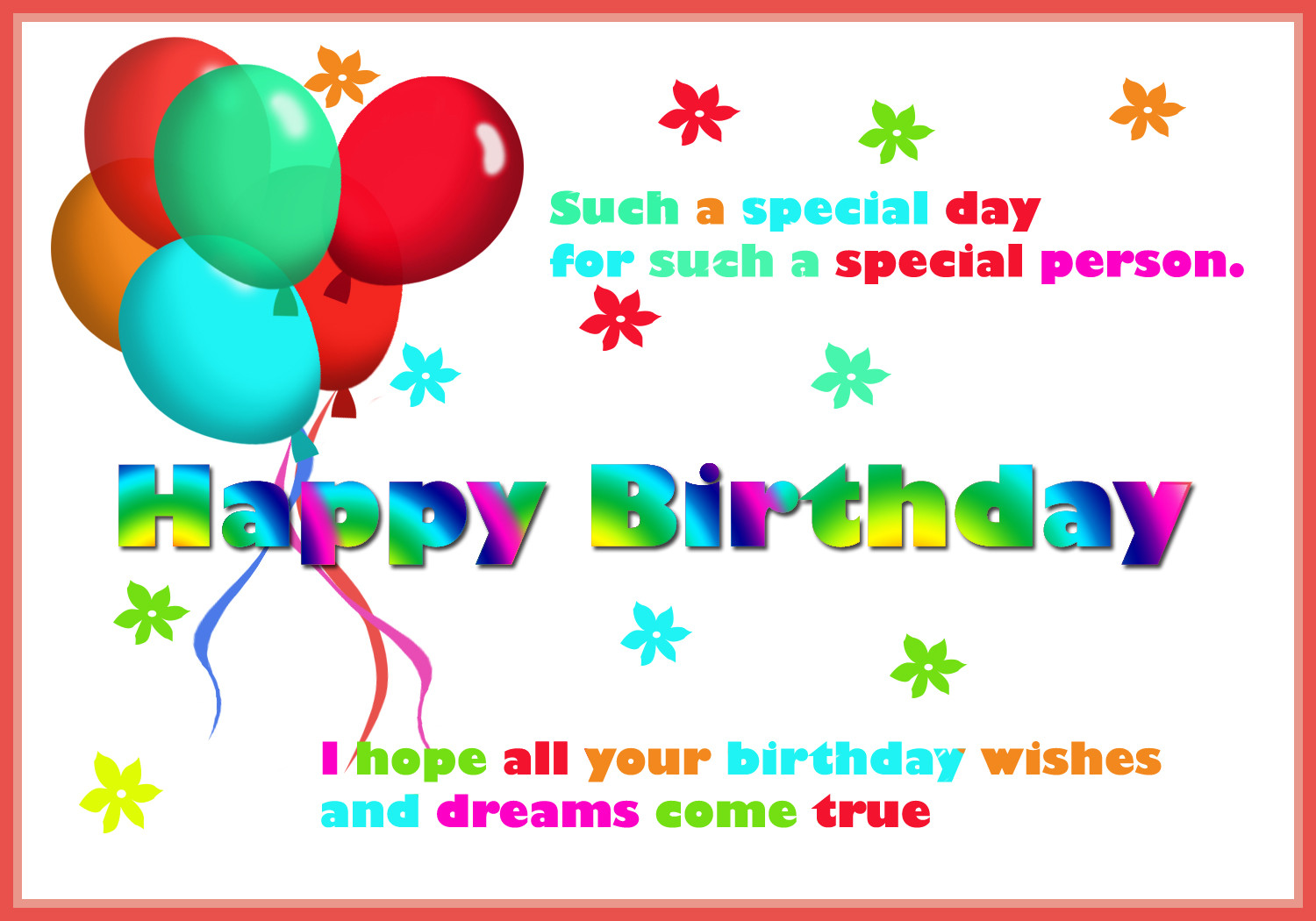 Happy Birthday Printable Cards
 Happy Birthday Card for You – Free Printable Greeting Cards