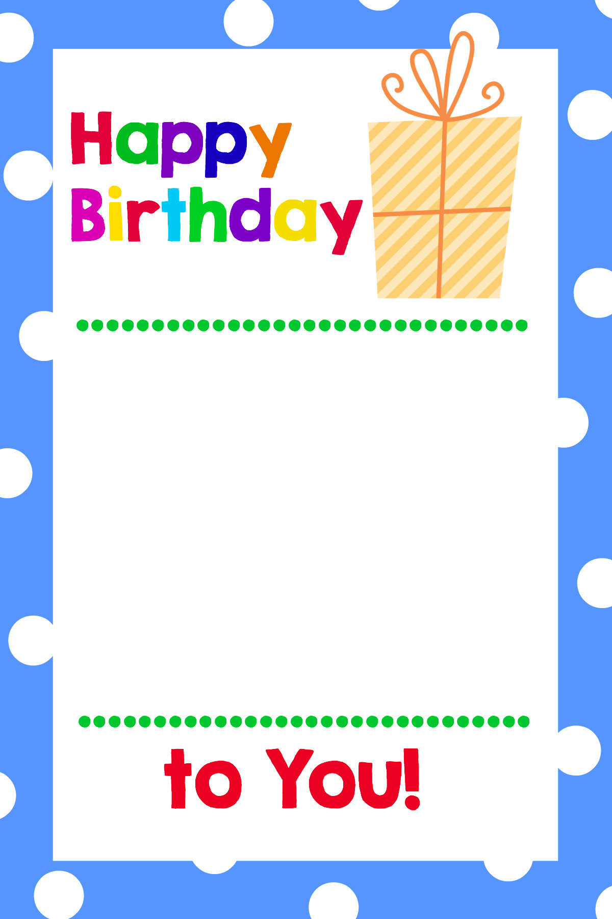 Happy Birthday Printable Cards
 Free Printable Birthday Cards That Hold Gift Cards