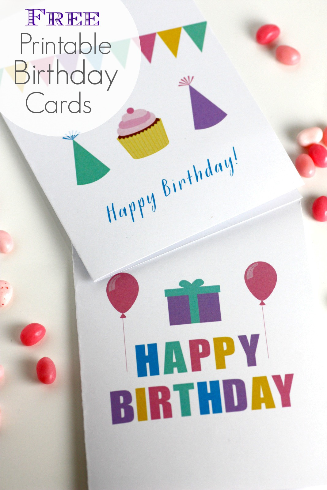 Happy Birthday Printable Cards
 Free Printable Blank Birthday Cards