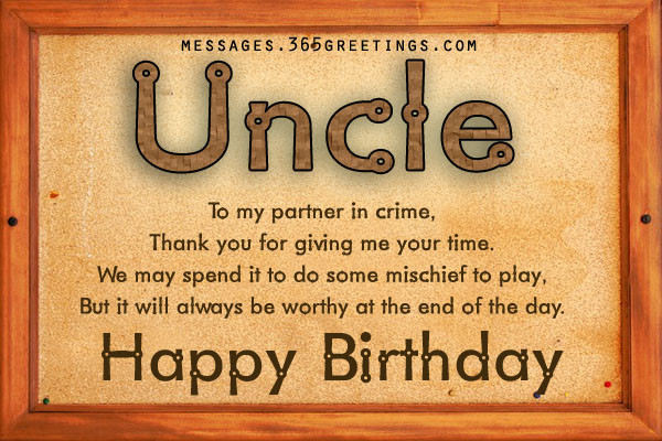 Happy Birthday Quote For Uncle
 Birthday Wishes for Uncle 365greetings