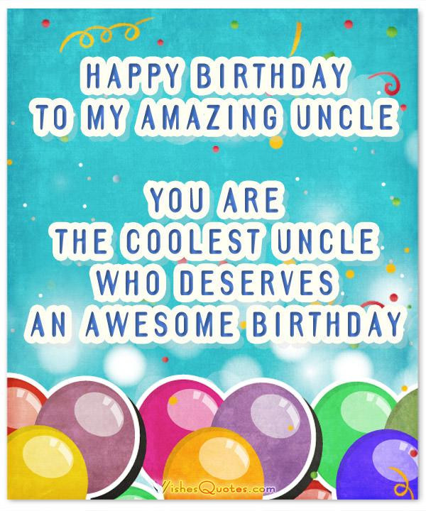 Happy Birthday Quote For Uncle
 Happy Birthday Wishes for Uncle By WishesQuotes