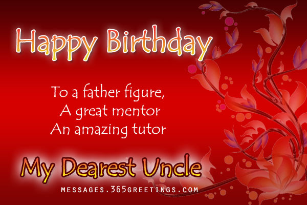 Happy Birthday Quote For Uncle
 Birthday Wishes for Uncle 365greetings