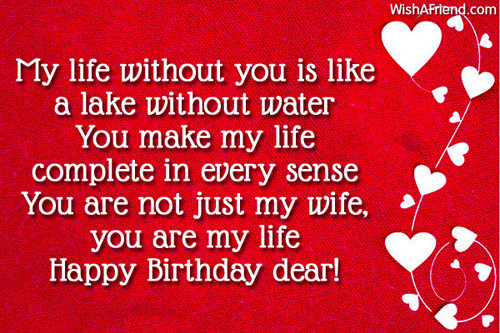 Happy Birthday Quotes For My Wife
 Birthday Wishes For Wife