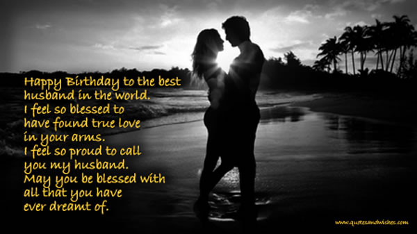 Happy Birthday Quotes To My Husband
 Sms with Wallpapers Birthday wishes to husband