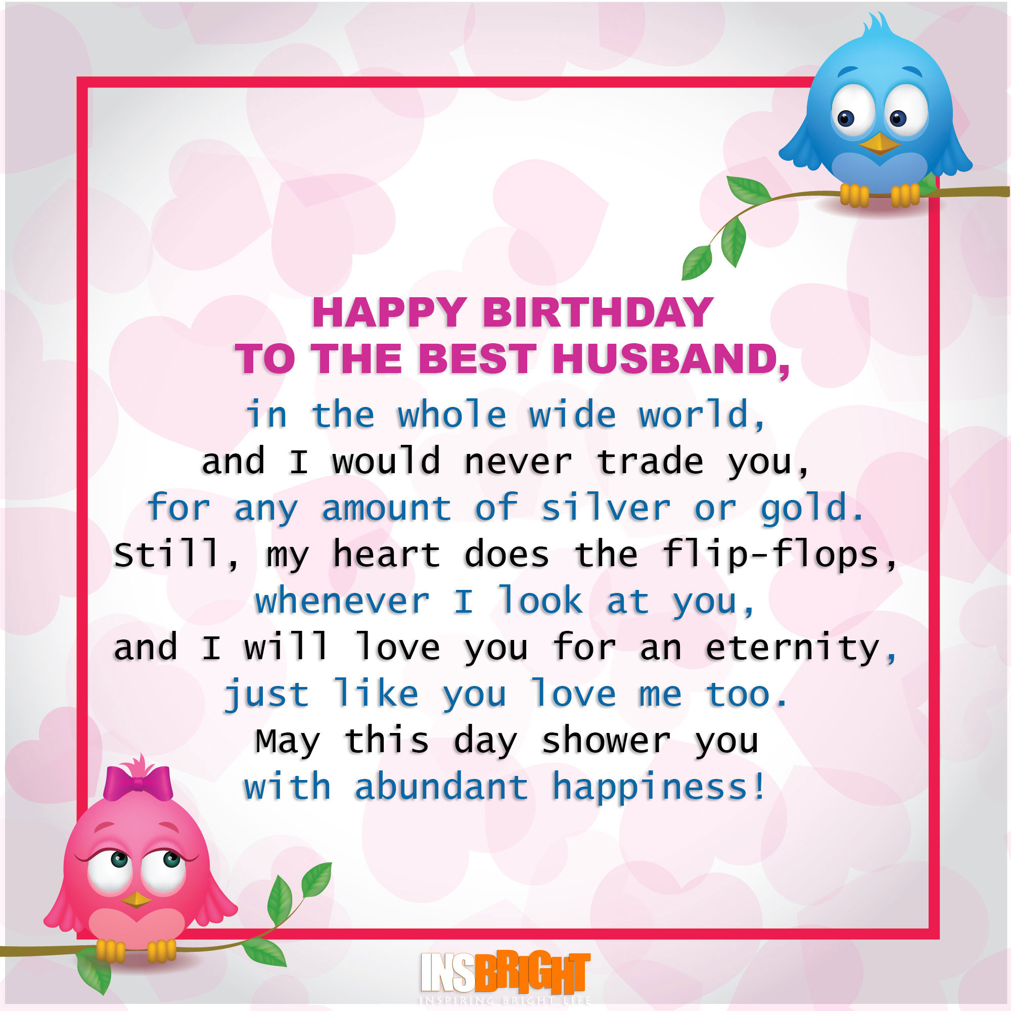 Happy Birthday Quotes To My Husband
 Romantic Happy Birthday Poems For Husband From Wife