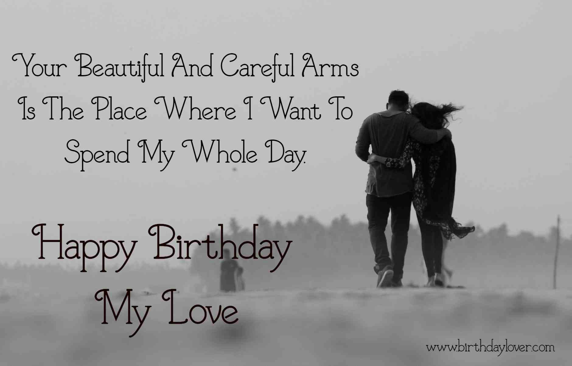 Happy Birthday Romantic Quotes
 Birthday Wishes For Lover Romantic Cute Funny