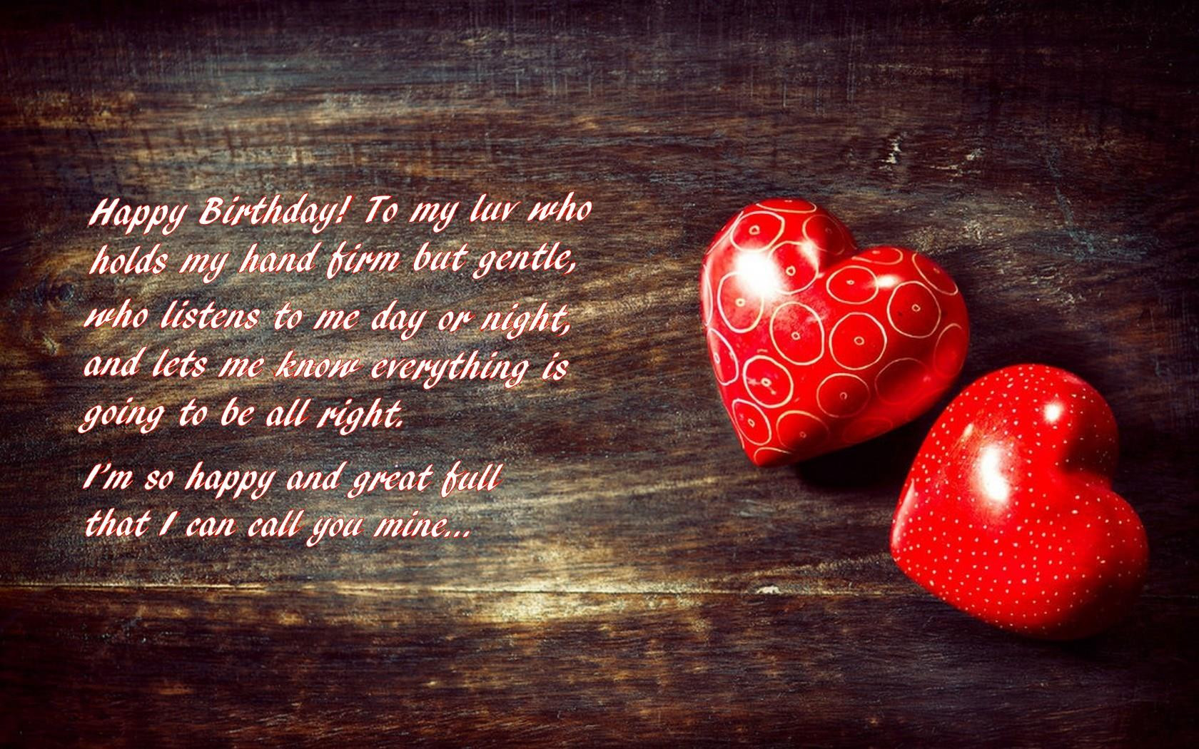 Happy Birthday Romantic Quotes
 Happy Birthday To Love HD Wallpapers Messages & Quotes