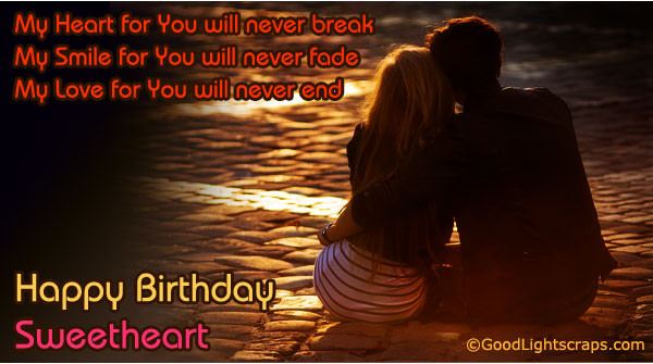 Happy Birthday Romantic Quotes
 Romantic Birthday Scraps Greetings Cards in Orkut