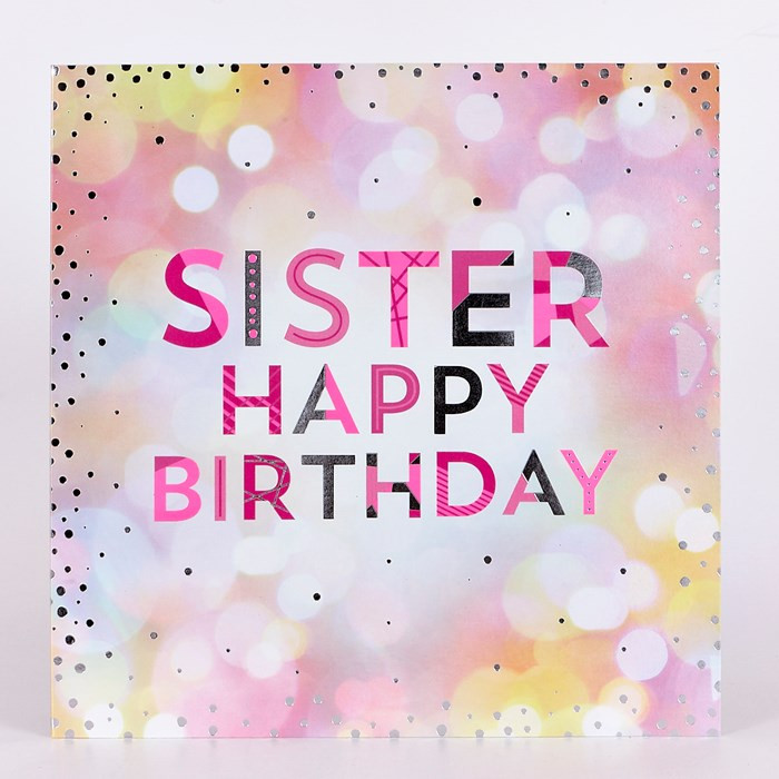 Happy Birthday Sister Cards
 Platinum Collection Birthday Card Sister Happy Birthday