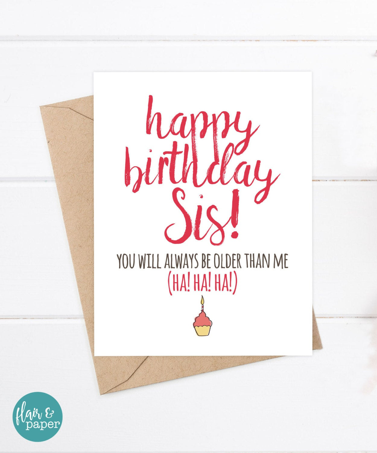 Happy Birthday Sister Funny Cards
 Sister Birthday Card Funny Sister Birthday Birthday Card