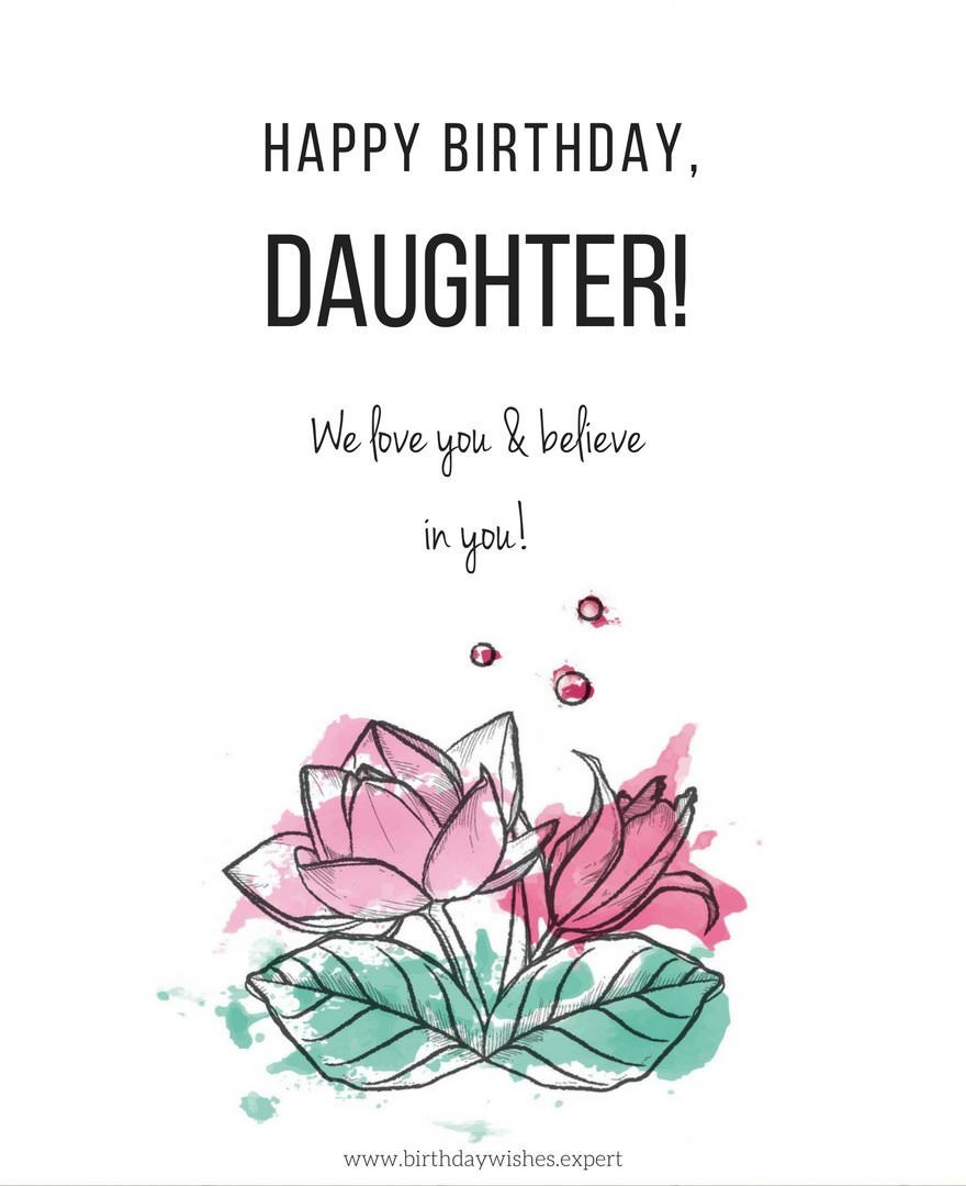 Happy Birthday Wishes For Daughter
 Happy Birthday my Sweet Daughter