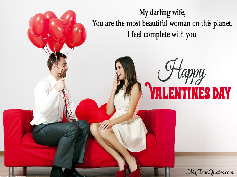 Happy Valentines Day Wife Quotes
 Valentines Day Love Quotes for her him husband wife