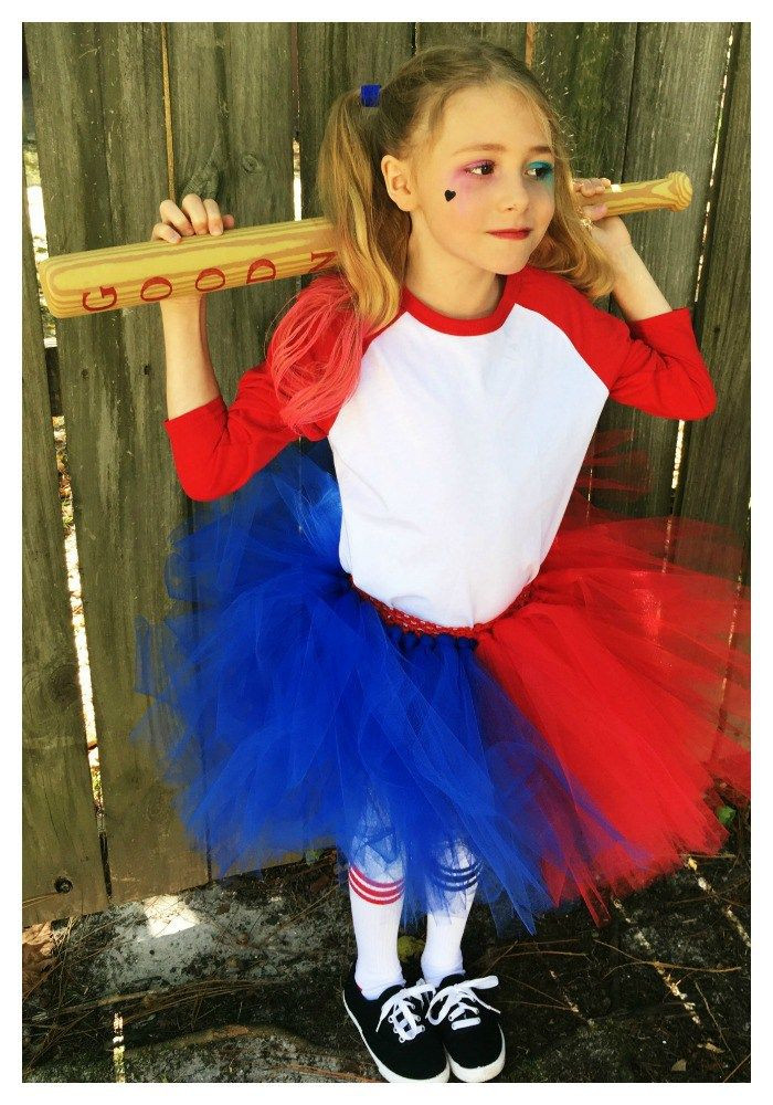 Harley Quinn Costume For Kids DIY
 8 best Bday images on Pinterest