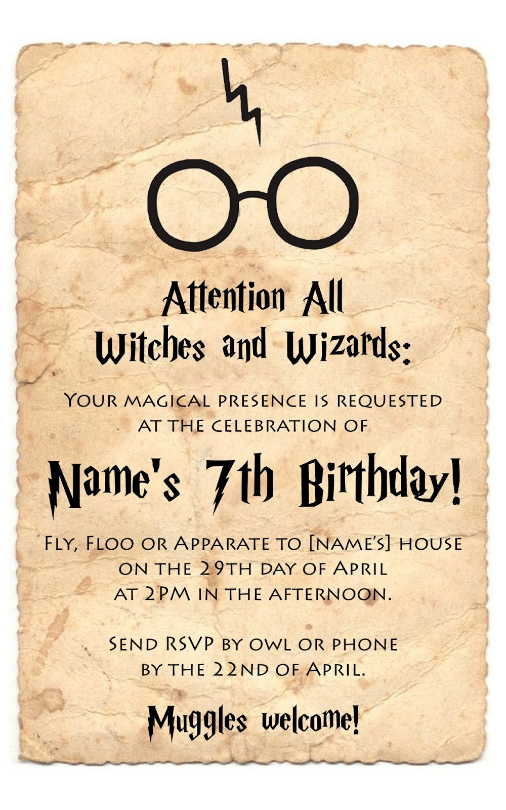 Harry Potter Birthday Invitations
 Mom s Tot School Harry Potter Party