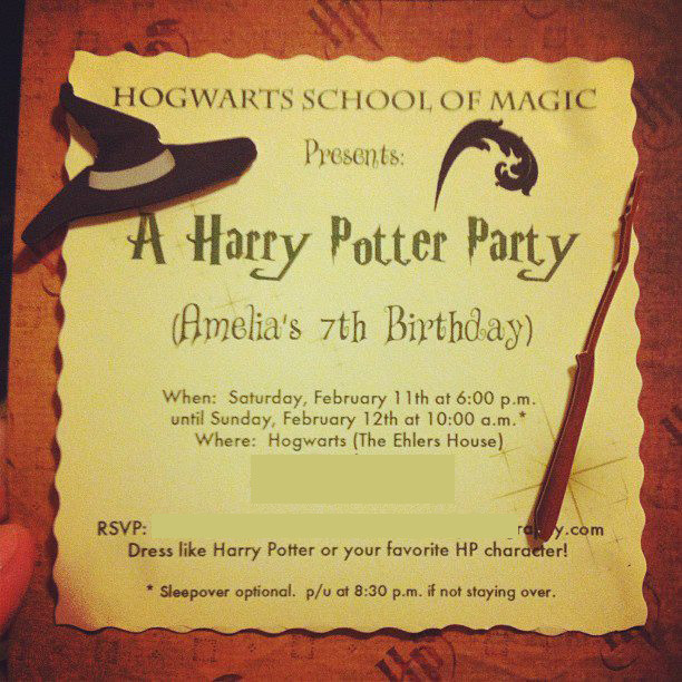 Harry Potter Birthday Invitations
 Harry Potter Birthday Invitations Printable Updated
