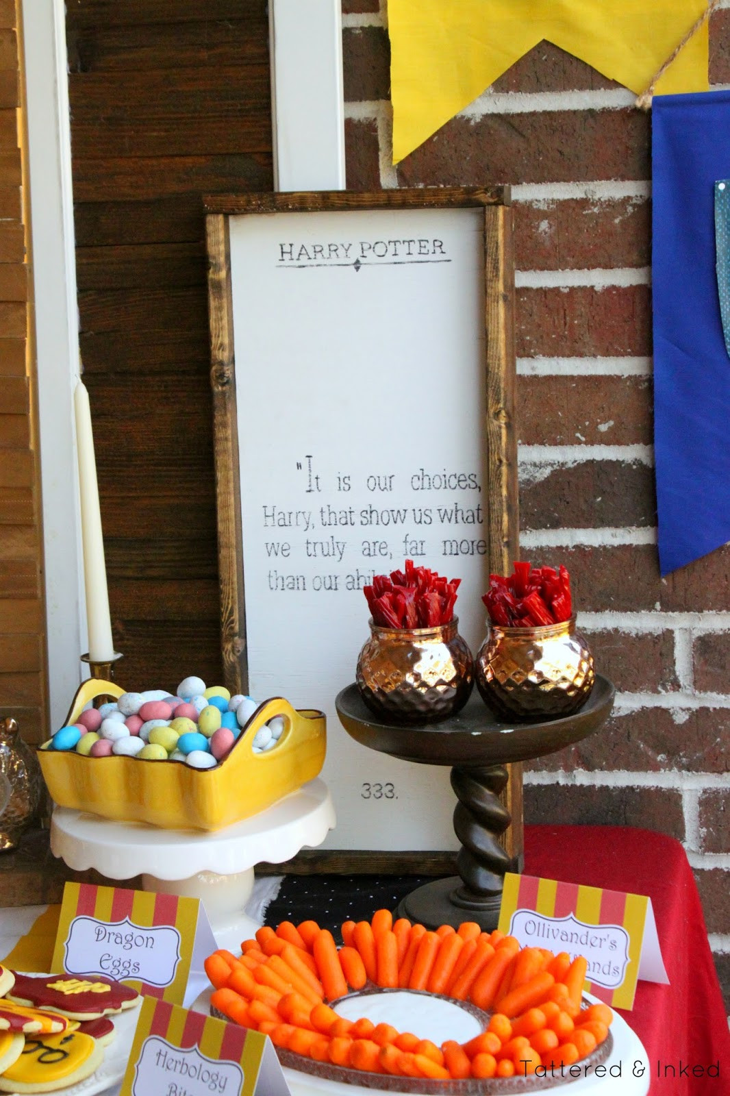Harry Potter Birthday Party
 Tattered and Inked DIY Harry Potter Birthday Party