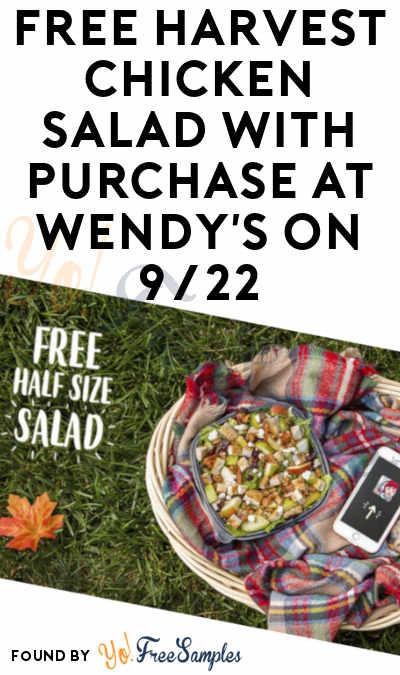 Harvest Chicken Salad Wendy'S
 FREE Harvest Chicken Salad With Purchase At Wendy s 9