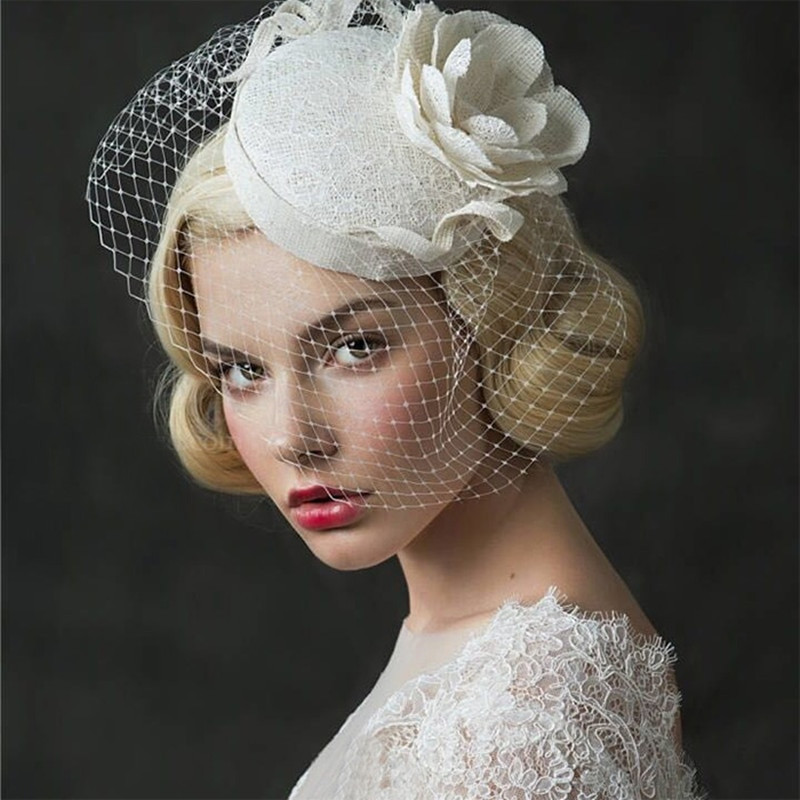 Hat With Veil For Wedding
 Aliexpress Buy 2016 UK Vintage Style Princess Bridal