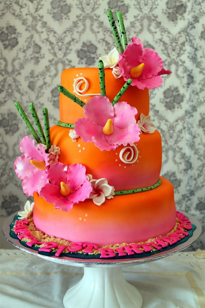 Hawaii Birthday Cake
 Delana s Cakes Hawaiian Cake