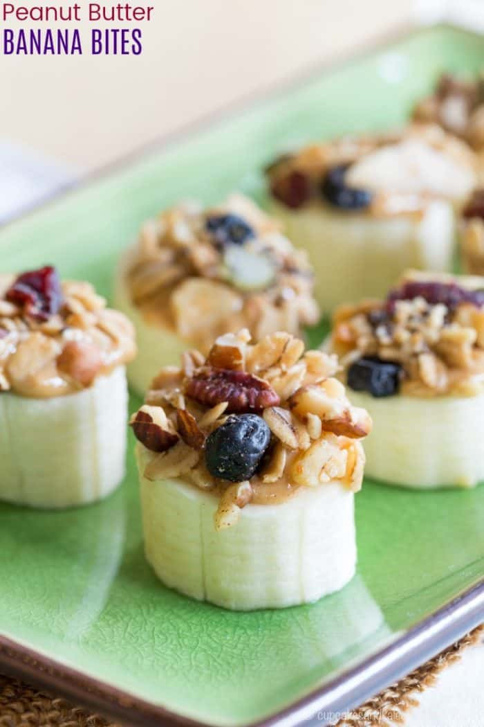 Healthy Banana Snacks
 Easy Peanut Butter Banana Snacks Cupcakes & Kale Chips