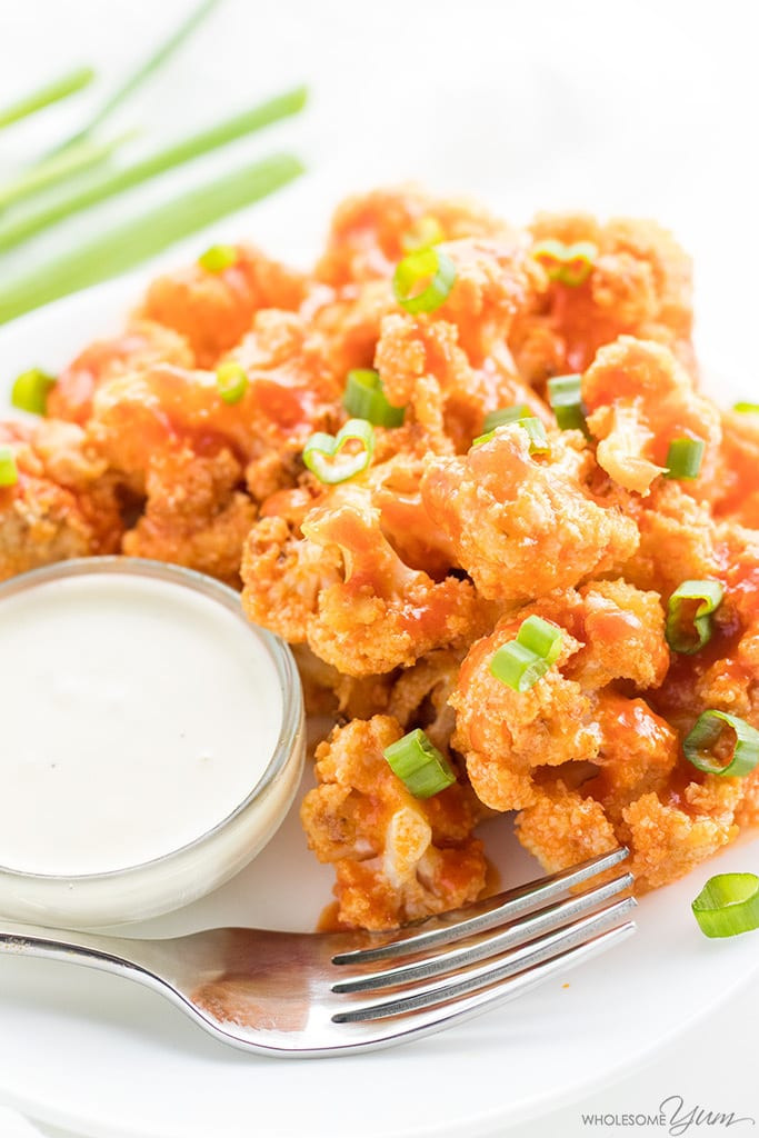 Healthy Buffalo Cauliflower
 Baked Healthy Buffalo Cauliflower Bites Wings Recipe