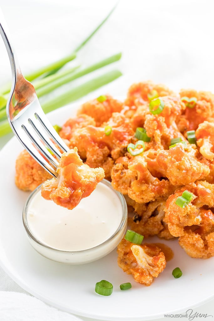 Healthy Buffalo Cauliflower
 Baked Healthy Buffalo Cauliflower Bites Wings Recipe