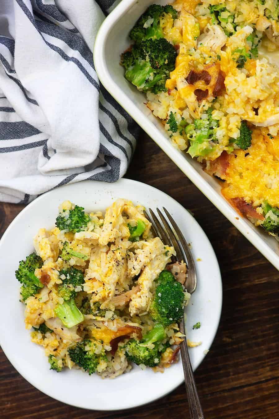 Healthy Chicken Casserole Low Carb
 Low carb casserole with chicken cauliflower rice