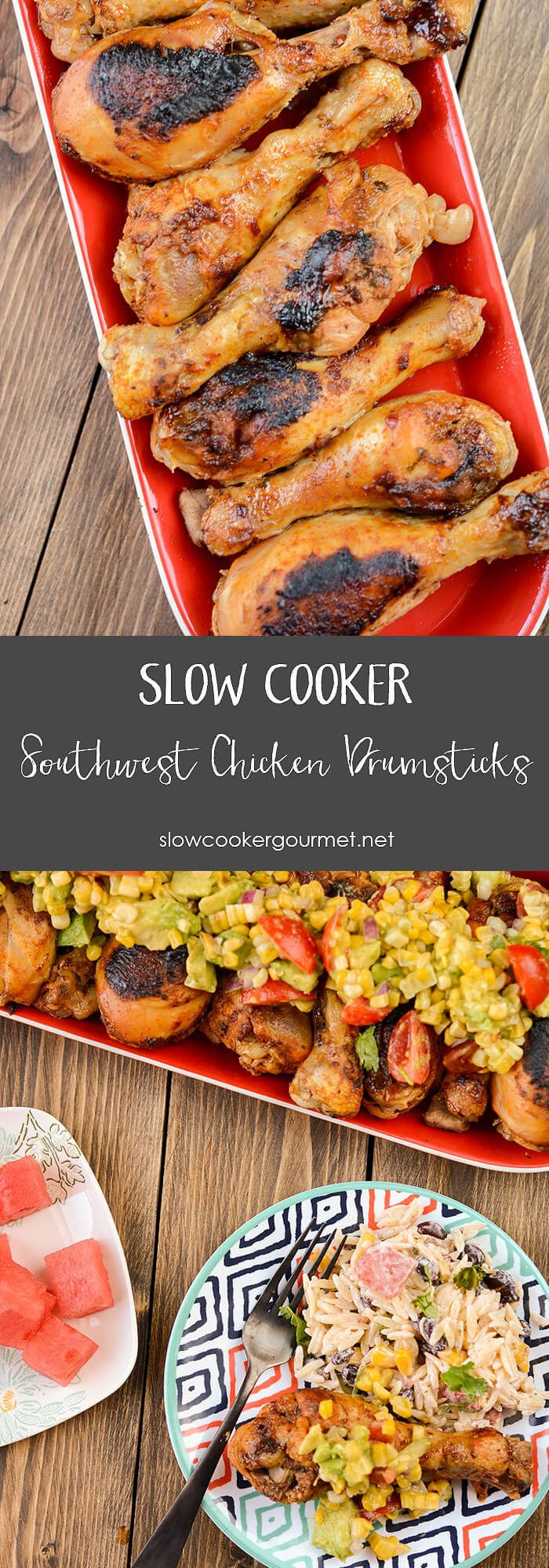 Healthy Chicken Drumstick Slow Cooker Recipes
 Slow Cooker Southwest Chicken Drumsticks