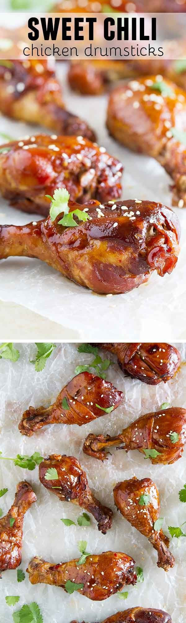 Healthy Chicken Drumstick Slow Cooker Recipes
 Slow Cooker Sweet Chili Chicken Drumsticks