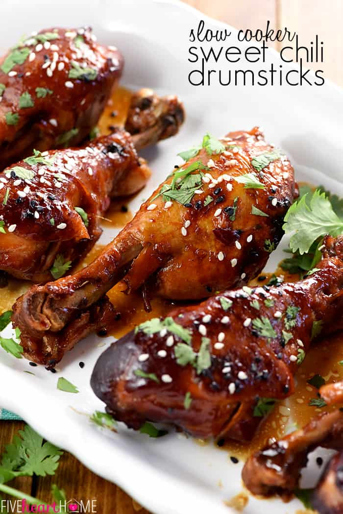 Healthy Chicken Drumstick Slow Cooker Recipes
 Slow Cooker Sweet Chili Chicken Drumsticks