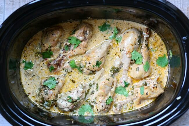 Healthy Chicken Drumstick Slow Cooker Recipes
 Slow Cooker Spicy Coconut Chicken Drumsticks 365 Days of