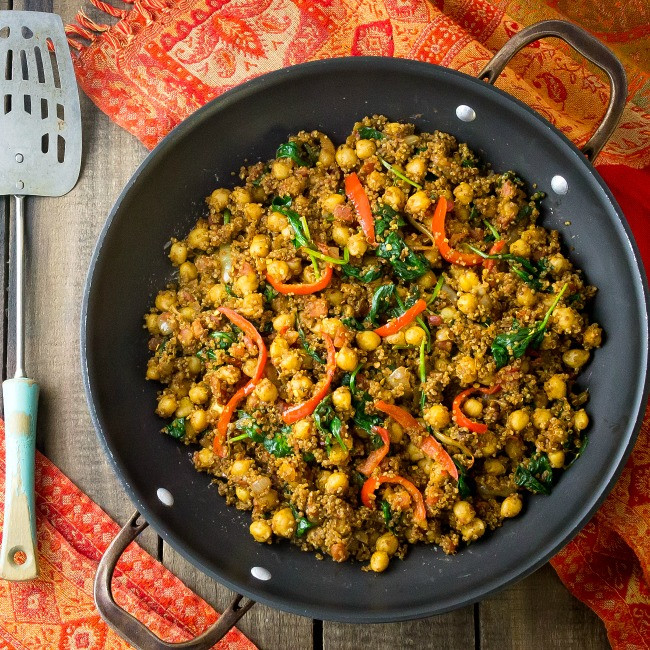 Healthy Dinner Recipes Indian
 Indian Quinoa and Chickpea Stir Fry