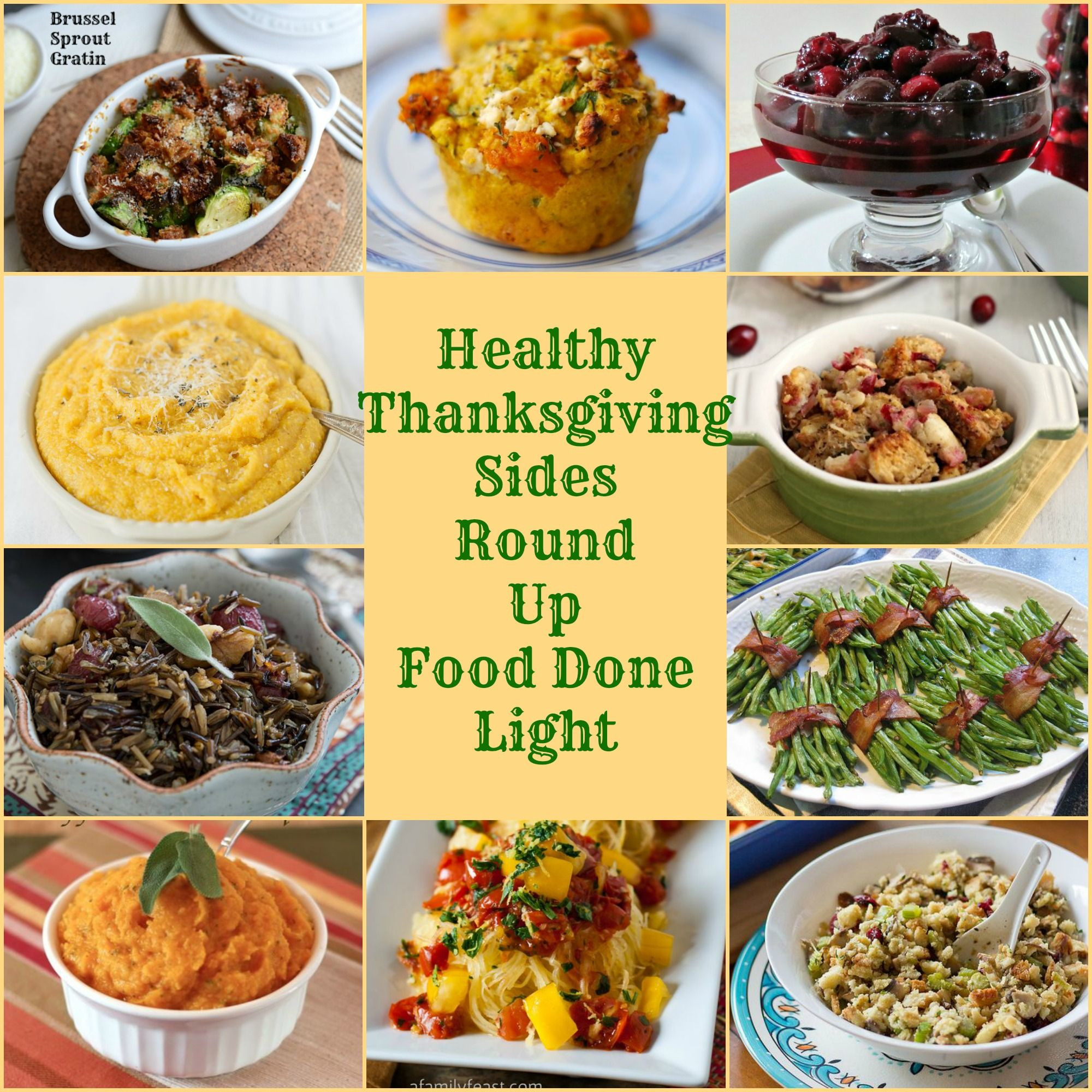 Healthy Thanksgiving Sides
 Healthy Thanksgiving Sides Recipe Round Up