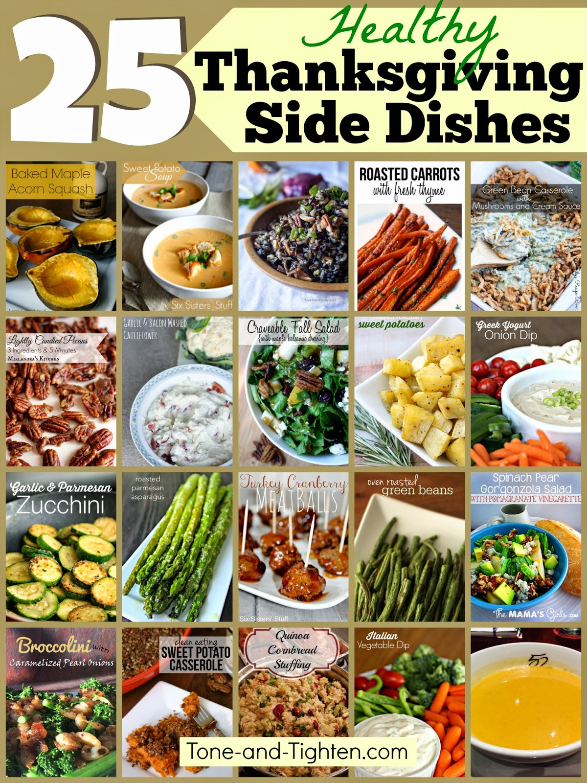 Healthy Thanksgiving Sides
 25 Healthy Thanksgiving Side Dishes – Healthier options