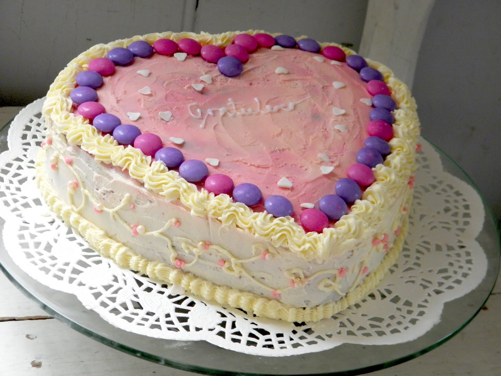 Heart Birthday Cake
 testblog Chocolate Heart Birthday Cake with Buttercream