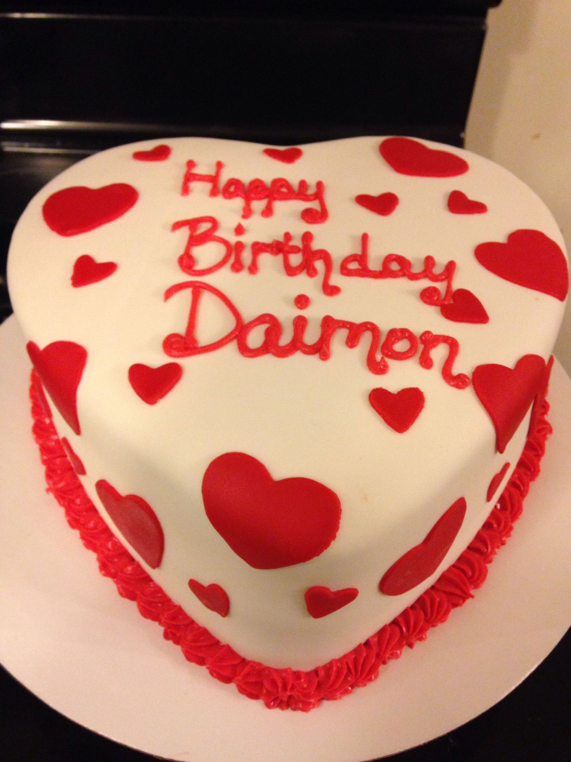 Heart Birthday Cake
 Heart Shaped Love Birthday Cake Our Custom Cakes